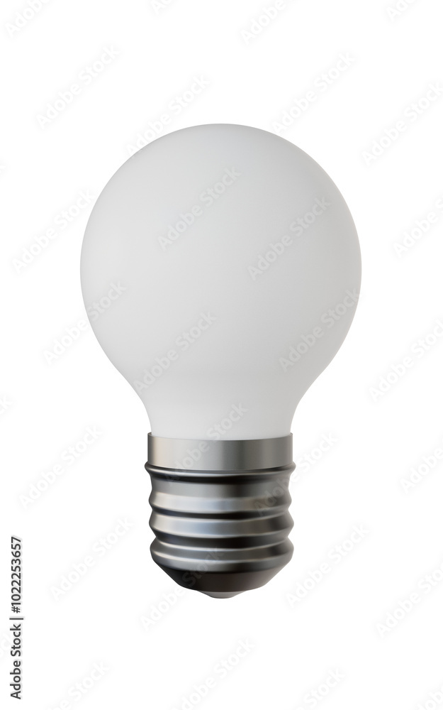 Energy-efficient lightbulb with screw base isolated. 3D render Energy-efficient lightbulb with screw base isolated. 3D render