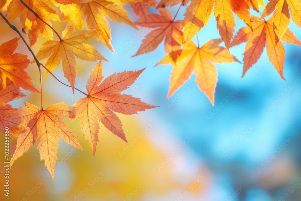 Fallen Leaves Season Background created with Generative AI Fallen Leaves Season Background created with Generative AI