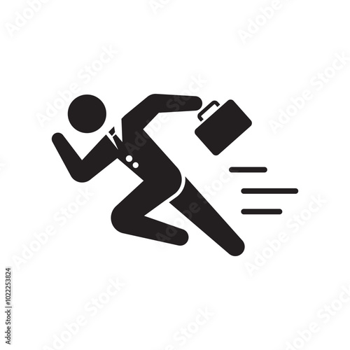 work fast run icon