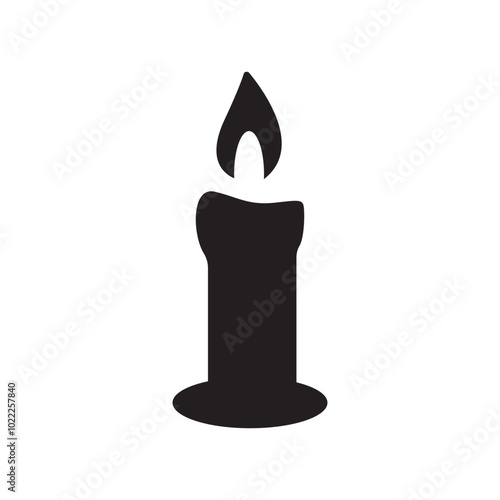 candle flame light vector design illustration
