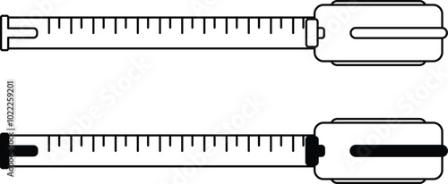 meter measuring tool outline top view