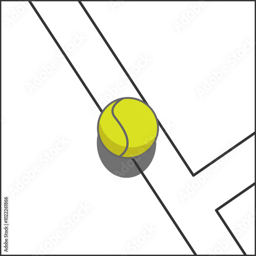 striped court tennis ball