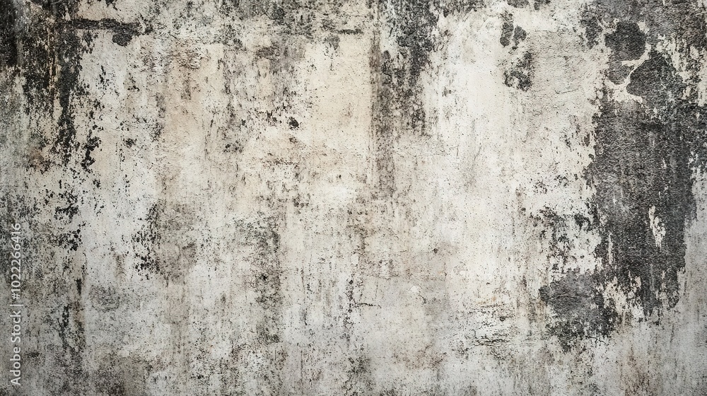 Textured Gray Wall with Faded Paint and Grunge Effect Textured Gray Wall with Faded Paint and Grunge Effect