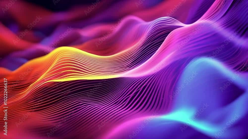 Abstract Dynamic Lines Blend Color 4K Abstract Dynamic Lines Blend Color 4K