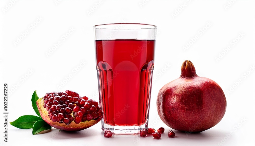Pomegranate Juice on white background isolated. Beverage. Drink. Pomegranate Juice on white background isolated. Beverage. Drink.