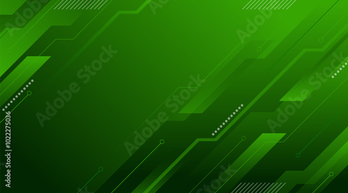 Green Abstract Technology Futuristic Background. Modern abstract gradient background for poster template