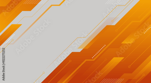 Orange Abstract Technology Futuristic Background. Modern abstract gradient background 