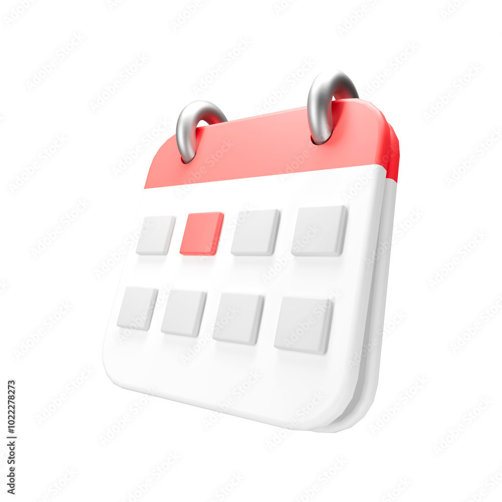 a 3D icon render date office a 3D icon render date office