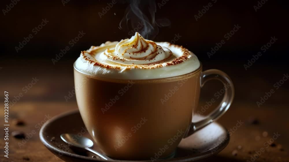 coffee latte art over a color background coffee latte art over a color background
