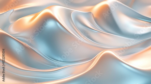 Soft Silky Texture in Gentle Waves of Light Colors