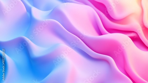 Soft Pastel Waves of Color in Flowing Motion