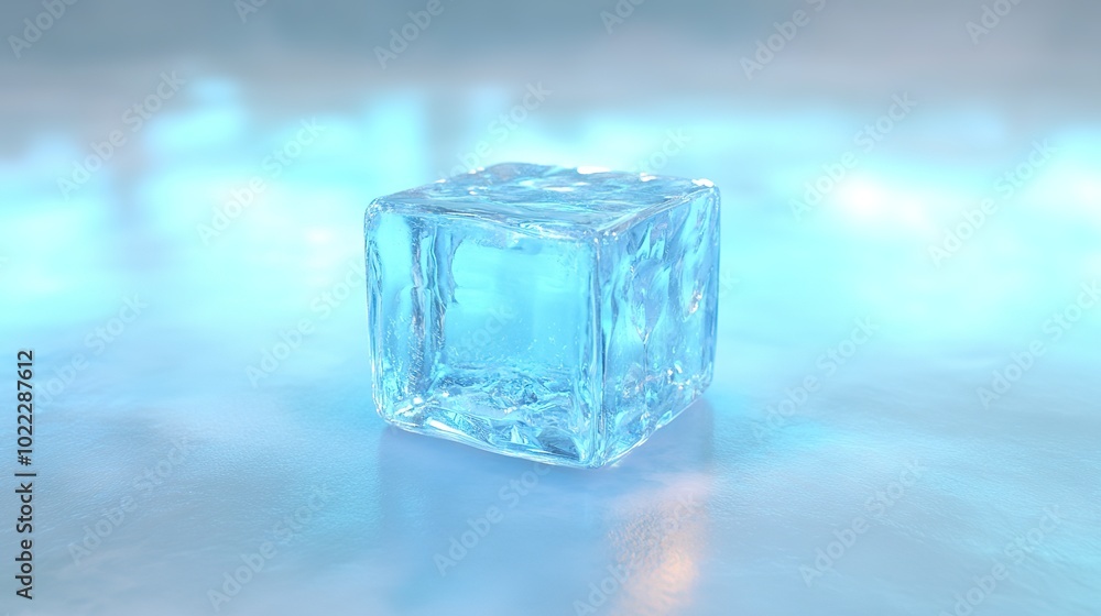 Close-Up Illustration of Cube Ice in a Glass, Perfect for Refreshing Beverages and Summer Themes, Evoking a Cool and Inviting Atmosphere Close-Up Illustration of Cube Ice in a Glass, Perfect for Refreshing Beverages and Summer Themes, Evoking a Cool and Inviting Atmosphere