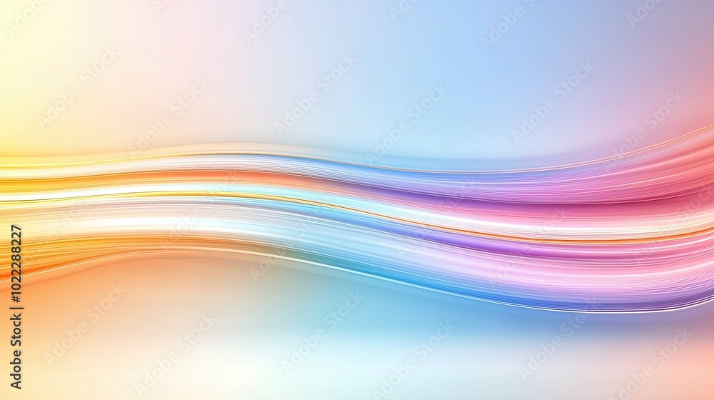 Fototapeta premium A minimalistic rainbow vector background with thin stripes of color, providing a sleek and modern aesthetic.