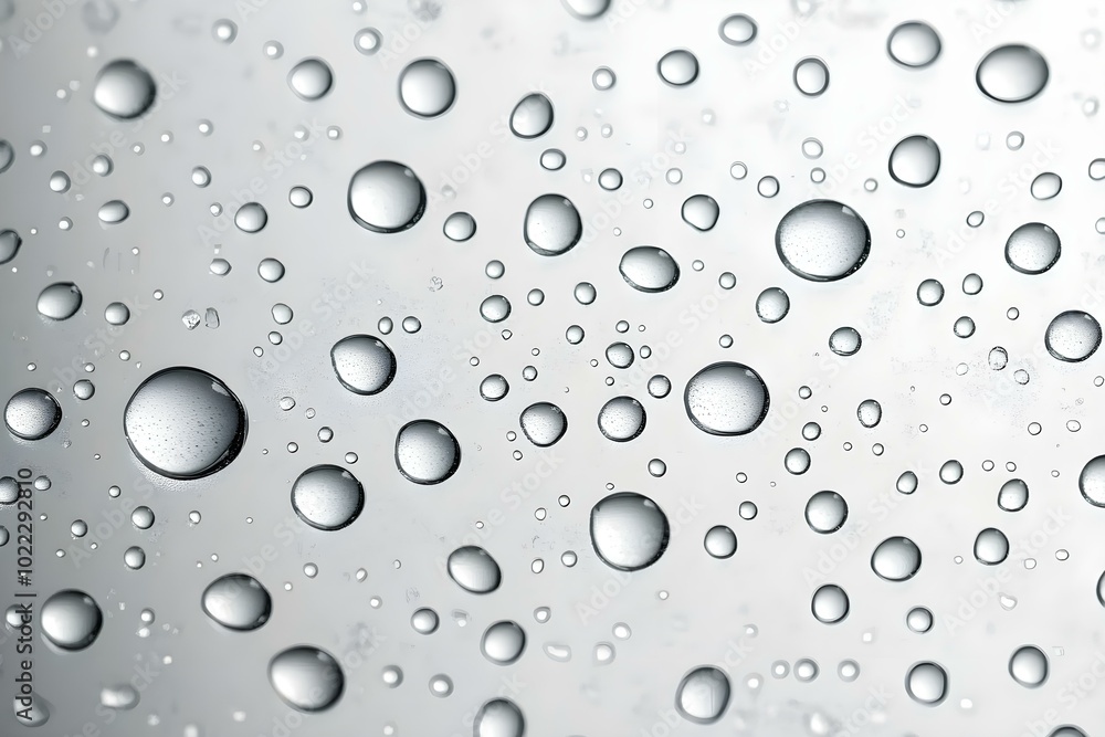 Water Drops on a Light Background with Rain Texture Water Drops on a Light Background with Rain Texture