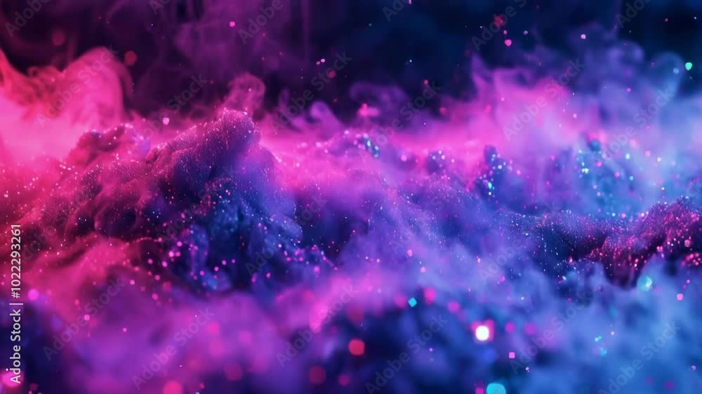 Abstract Neon Fog Glitter 4K Abstract Neon Fog Glitter 4K