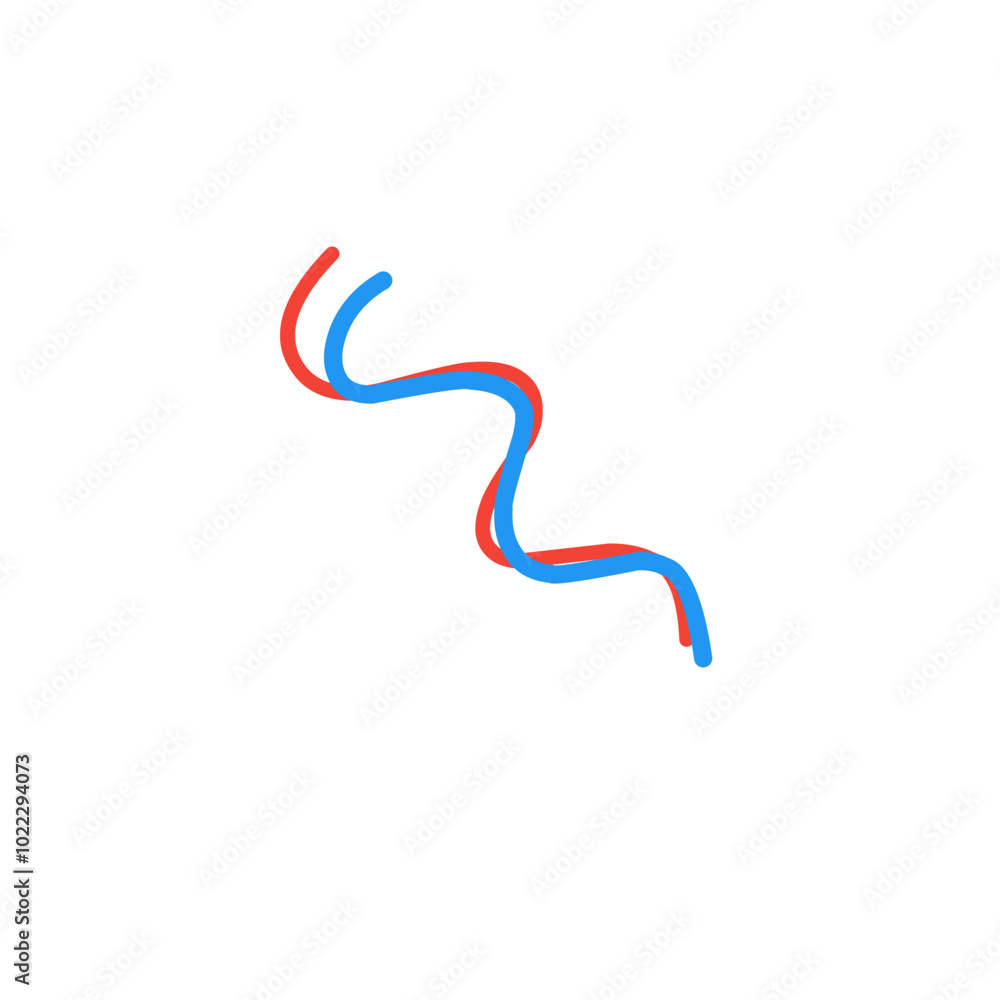 red and blue wave lines red and blue wave lines