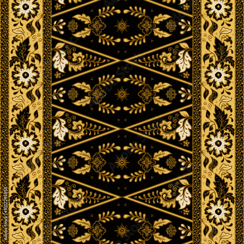 Photos elegant vector Javanese ethnic batik pattern templat
