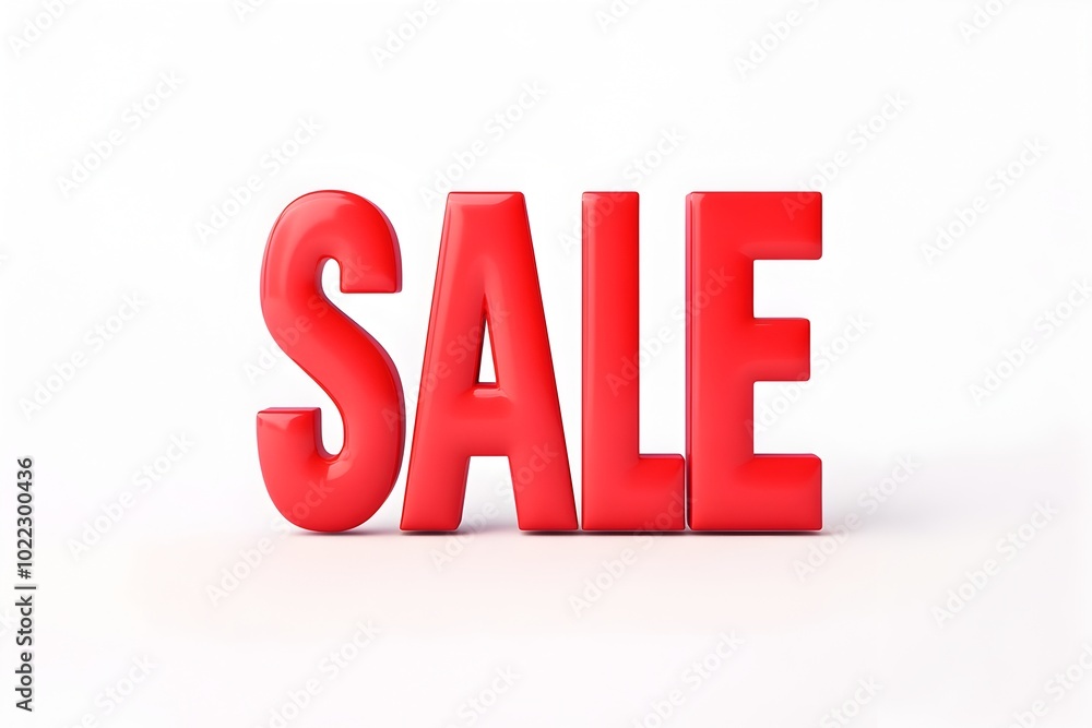 Red 3D Sale Text Sign Signage Showing Discount Promotion Clearance Special Offer Retail Marketing Announcement Red 3D Sale Text Sign Signage Showing Discount Promotion Clearance Special Offer Retail Marketing Announcement
