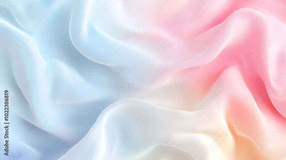 Fototapeta premium Vibrant Pastel Gradient Abstract Background: This stunning stock photo features a blend of light, pastel colors in a smooth gradient that creates a soft, textured effect