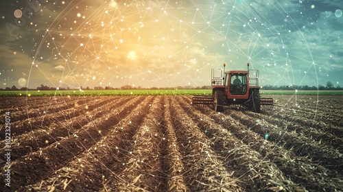 Innovative Agricultural Technology Expo Highlighting Advancements and Education in Modern Farming Equipment and Sustainable Practices During the Green Revolution