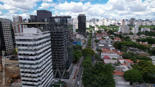 Aerial view of Avenida Rebouças in the Pinheiros neighborhood in São Paulo, Brazil. photo