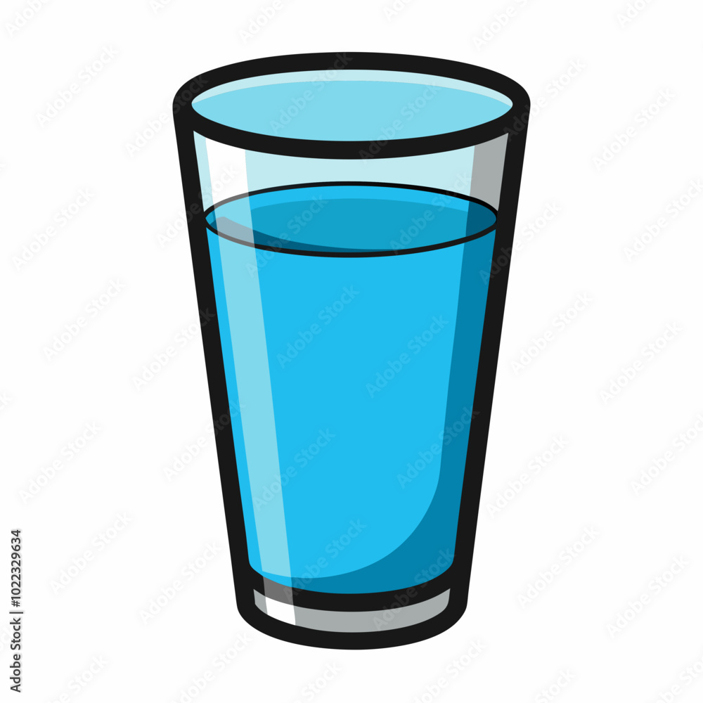 Glass of Water Vector Design on a white background
Glass of Water Vector Design on a white background