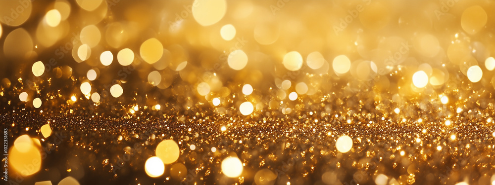 Golden Christmas Particles and Sprinkles for Holiday Celebrations, Featuring Shiny Golden Lights, Ideal Wallpaper Background for Ads, Gift Wrap, and Web Design. Golden Christmas Particles and Sprinkles for Holiday Celebrations, Featuring Shiny Golden Lights, Ideal Wallpaper Background for Ads, Gift Wrap, and Web Design.