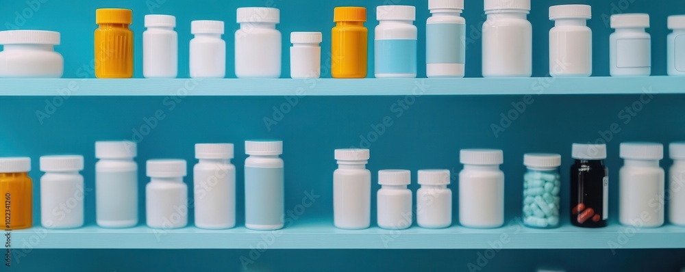 Pharmacist organizing medications on shelves, prescription bottles neatly arranged, professional workspace, healthcare industry, calm environment Pharmacist organizing medications on shelves, prescription bottles neatly arranged, professional workspace, healthcare industry, calm environment