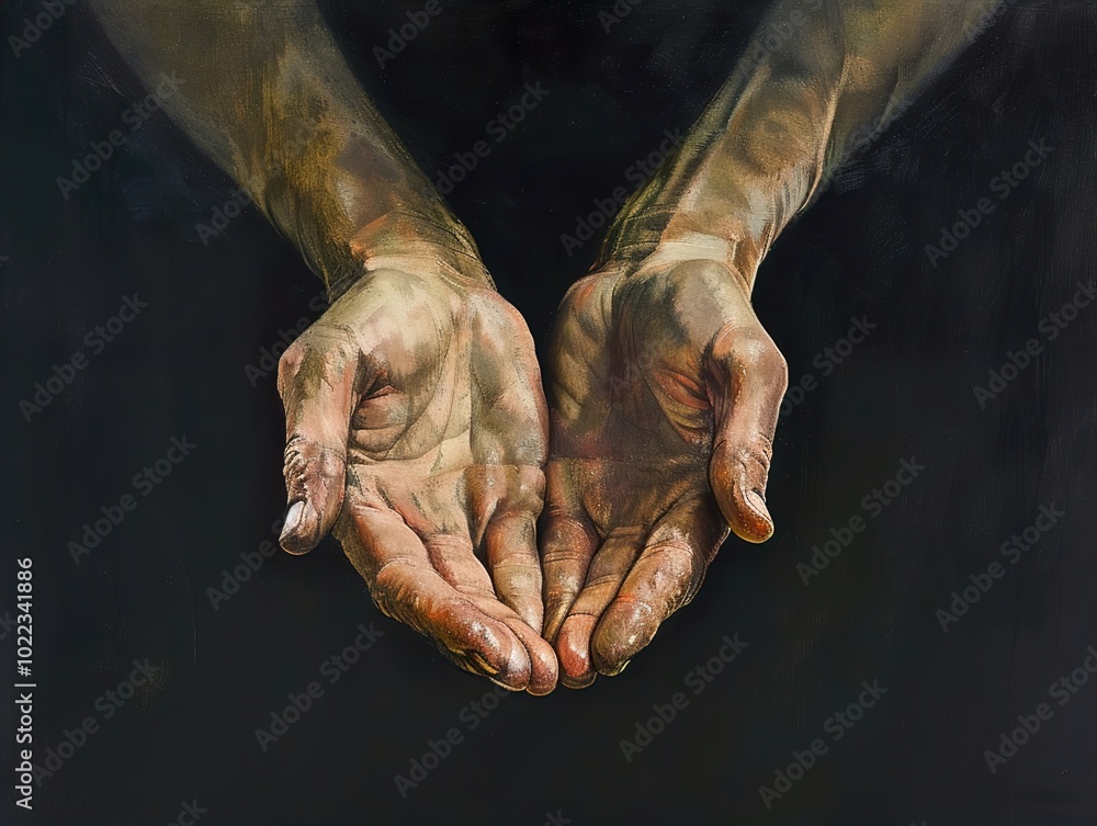 Open Hands: A Painting of Human Connection and Hope Open Hands: A Painting of Human Connection and Hope