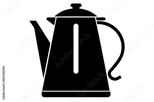 Electric kettle | vector silhouette illustration on white background