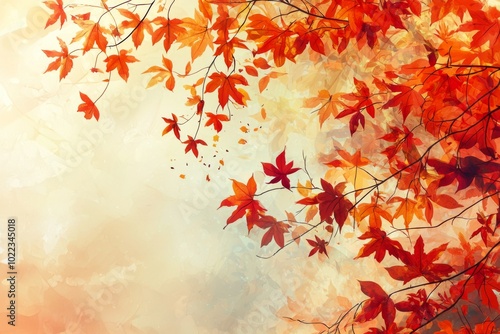 Fallen Leaves Season Background