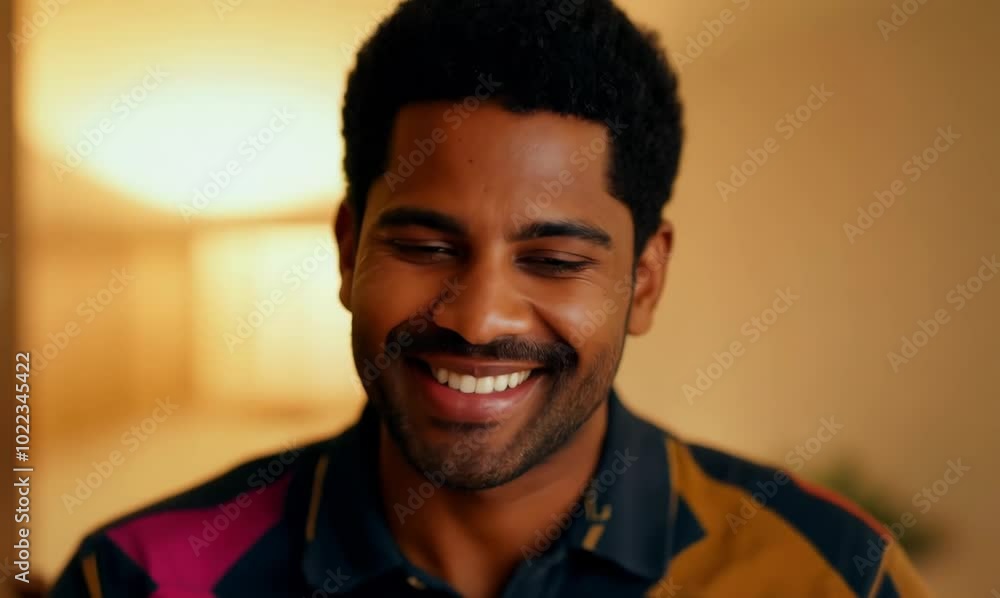 Dominican Man Excitedly Discussing Weekend Plans Dominican Man Excitedly Discussing Weekend Plans