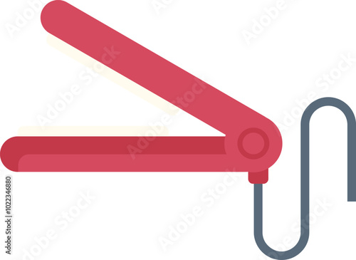 Hair straightener, an essential tool for hairdressers, allowing them to straighten hair