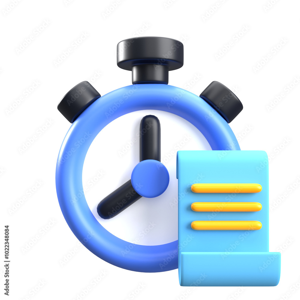 3D Daily Planning Illustration 3D Daily Planning Illustration