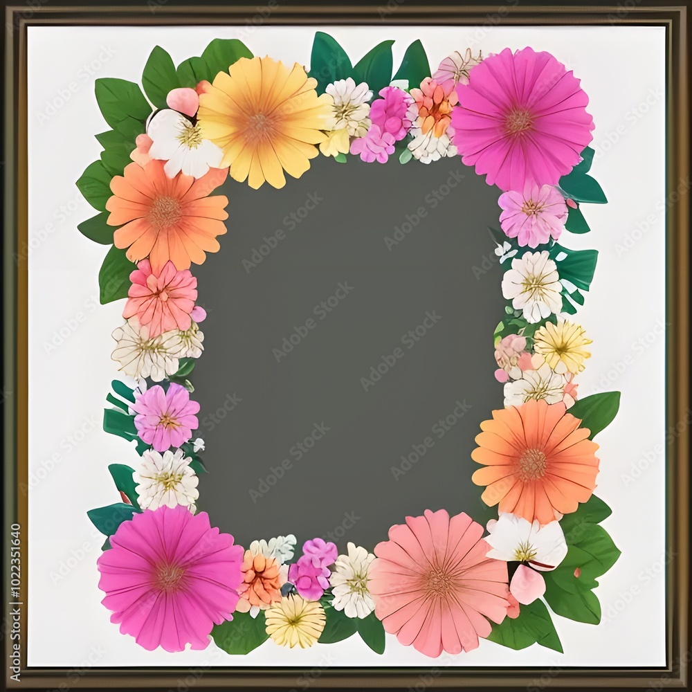 Fototapeta premium Hand drawn art nouveau frame design