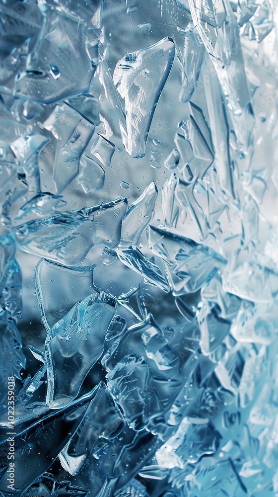Abstract Ice Crystal Texture - Winter Wonderland Abstract Ice Crystal Texture - Winter Wonderland