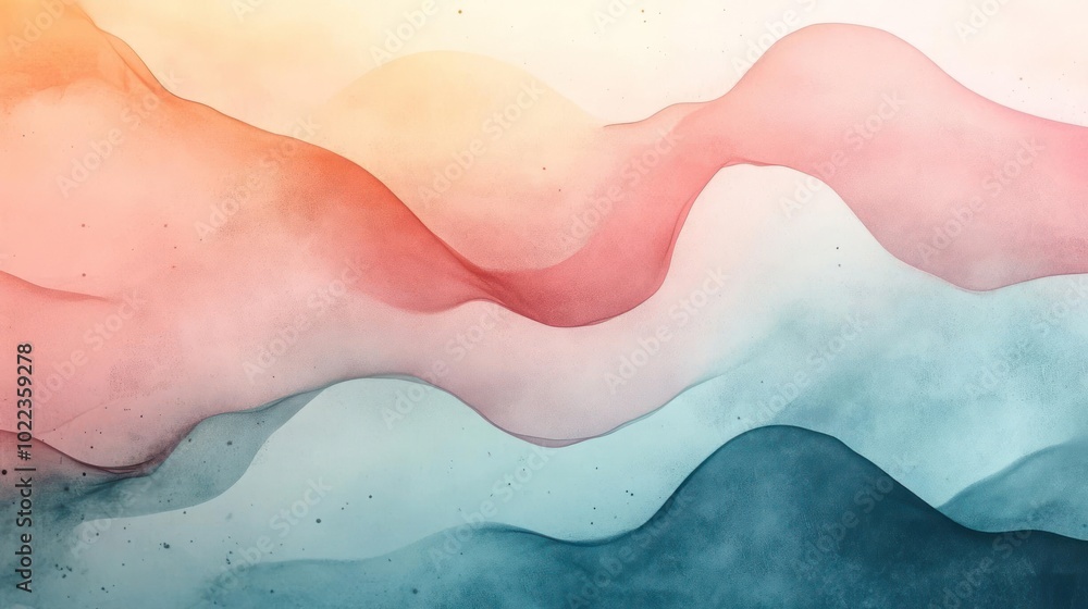 a painting of a wave of water with a sky in the background a painting of a wave of water with a sky in the background