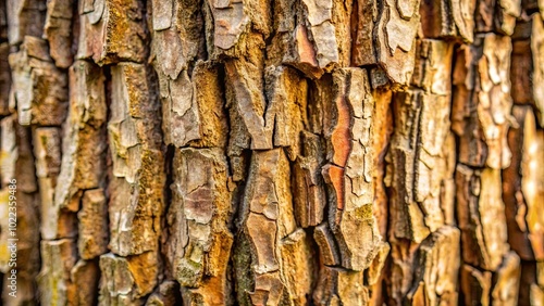 The Intricate Pattern of a Tree's Bark, a Tapestry of Time and Growth