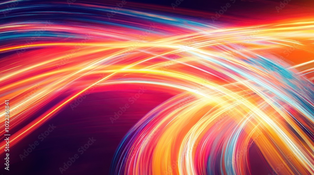 Abstract colorful light streaks with swirling patterns Abstract colorful light streaks with swirling patterns