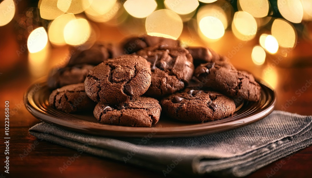 Delicious Chocolate Chip Cookies on a Plate Delicious Chocolate Chip Cookies on a Plate