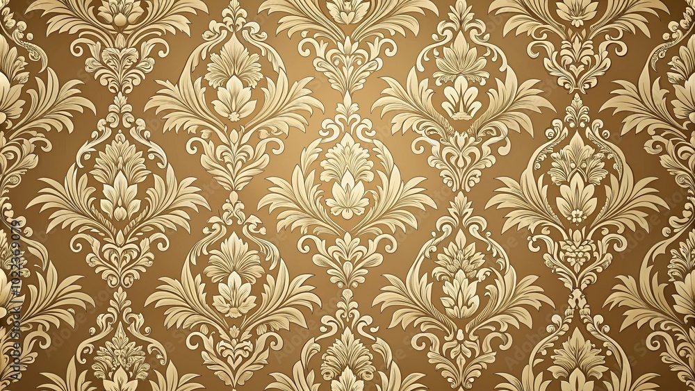A Tapestry of Intricate Floral Designs in a Rich, Warm Hue, Evoking a Sense of Opulence and Elegance A Tapestry of Intricate Floral Designs in a Rich, Warm Hue, Evoking a Sense of Opulence and Elegance