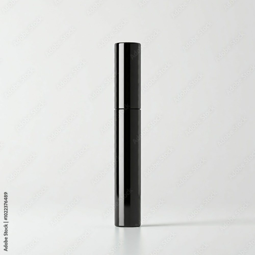 Mascara mock up bottle with black color Mascara mock up bottle with black color