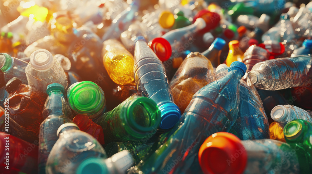 Obraz premium Recycling day. garbage sorting, environmental pollution.