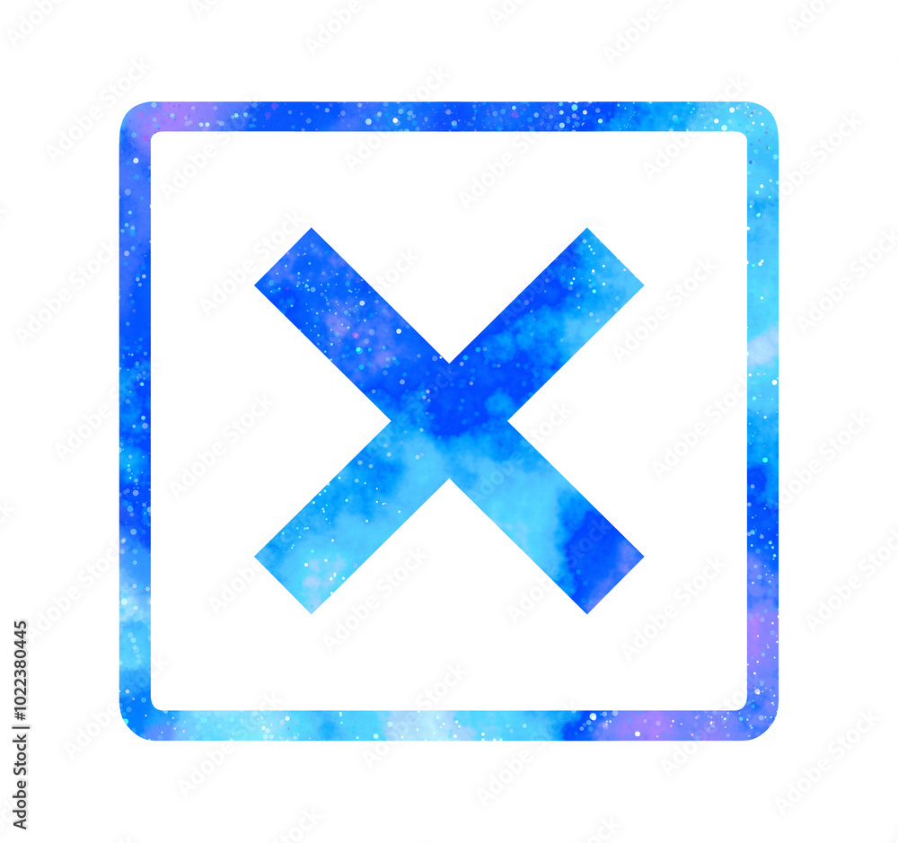 Obraz premium マーブルな星空|バツマーク