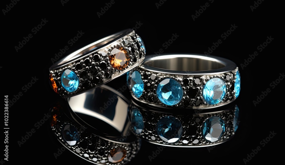 Wedding rings on digital background Wedding rings on digital background
