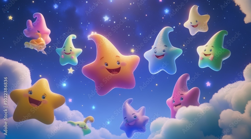 Smiling Stars in a Night Sky Smiling Stars in a Night Sky