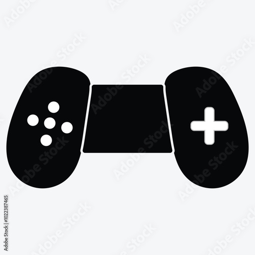 Gamepad or joystick or mobile game web icon vector illustration