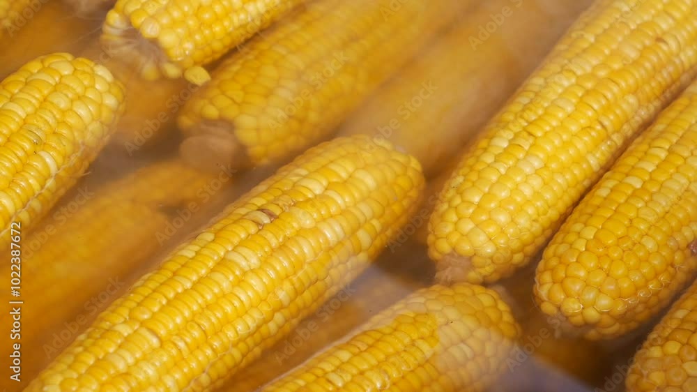 Experience the joy of steaming corn on the cob at a lively street food vendor this summer Experience the joy of steaming corn on the cob at a lively street food vendor this summer