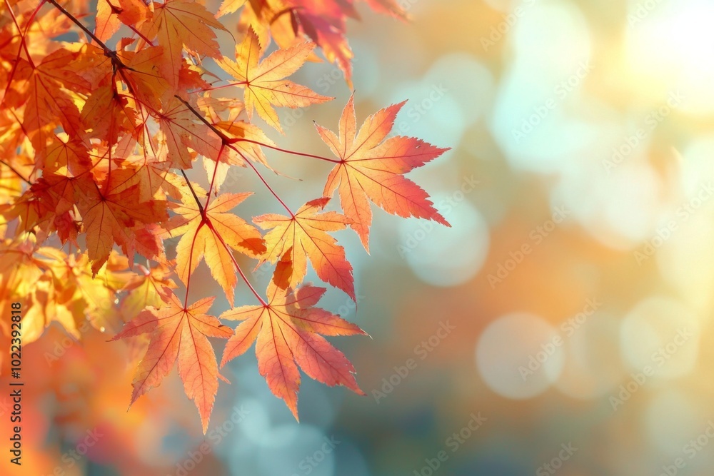 Fallen Leaves Season Background created with Generative AI Fallen Leaves Season Background created with Generative AI