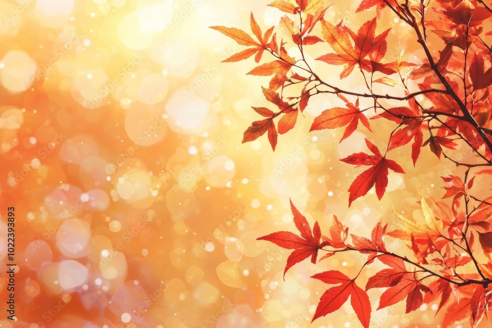 Fallen Leaves Season Background created with Generative AI Fallen Leaves Season Background created with Generative AI